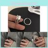 Elegant Double Layer Open Circle Hepburn Style Ring For Women Fashionable And Unique
