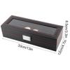 Sturdy Carbon Fiber Watch Box Transparent Window 6 Slots Watch Case Red Line Luxury Watch Display Watch Display