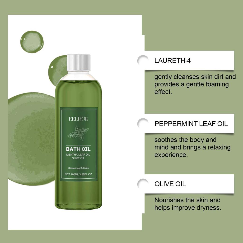 EELHOE Bubbles Bath Oil Long Lasting Deep Nourish Moisturizing Skin Brightening Products Full Body Cleaning Bath Essential Oil