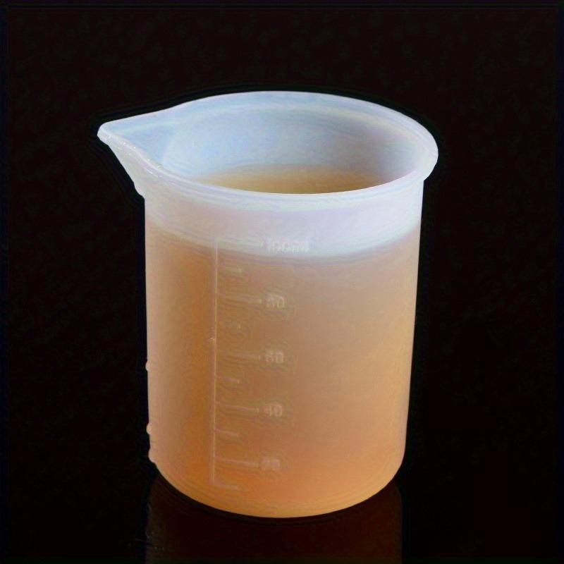 5pcs/set 50ml Silicone Measuring Cup Tools Round Silicone Mold Clear Graduated Epoxy Split Cup DIY for Casting Resin Mold