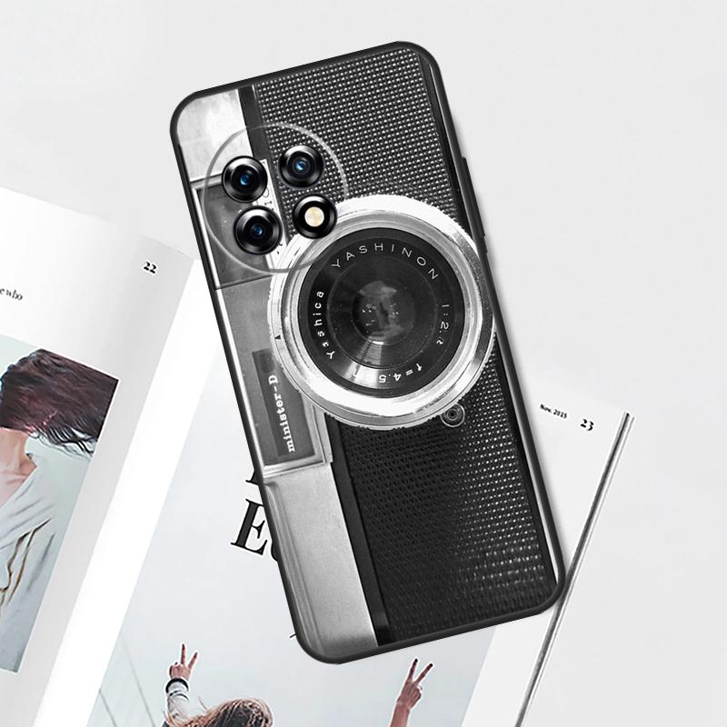 Vintage Camera Case For OnePlus Nord 5 CE 4 3 Lite N20 N30 OnePlus 15 13 12 11 8 9 10 Pro 12R 13T 13R Cover