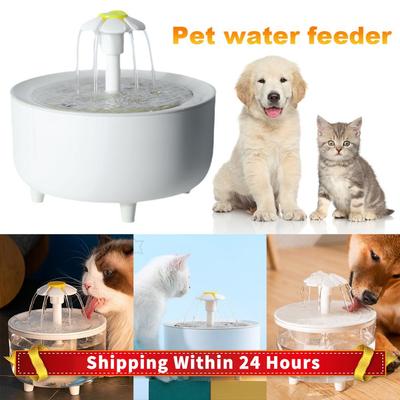 1200ml Cats Water Filter USB Cat Water Fountain Auto Filter Transparent Cat Drinker Electric Mute Recirculate Filtering Drinker