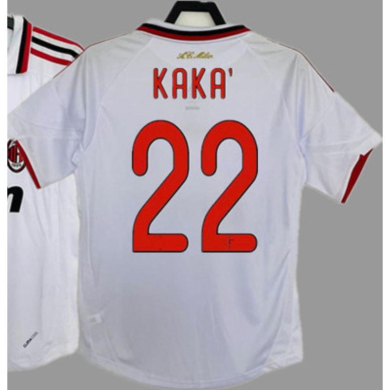 Retro jersey football jersey classic nostalgic replica Thai jersey Kaka game training jersey short-sleeved sportswear