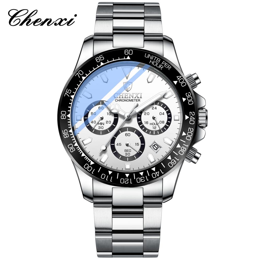 Men Watch Steel Luminous Watches Men's Army Military Quartz Wristwatch Chronograph Male Clock Relogio Masculino