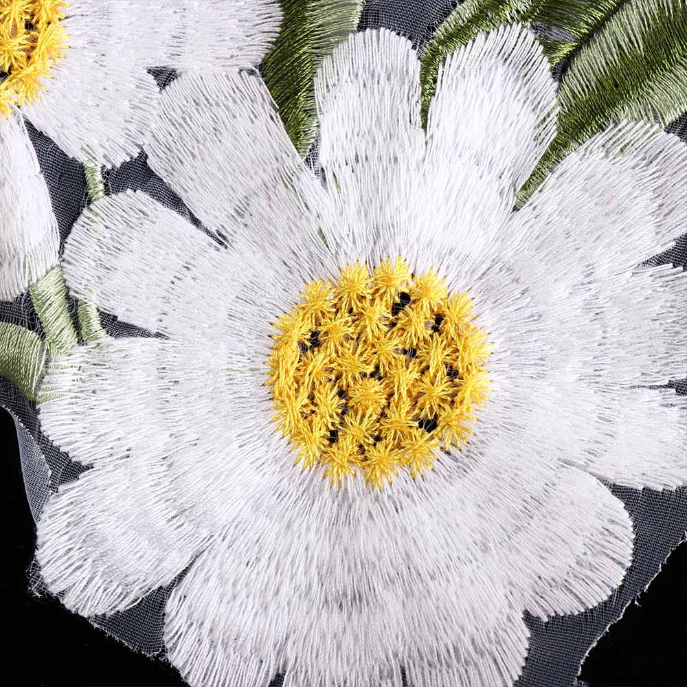 Daisy Clothing Applique Exquisite Clothes Patches Flower Embroidered Patches  Sewing