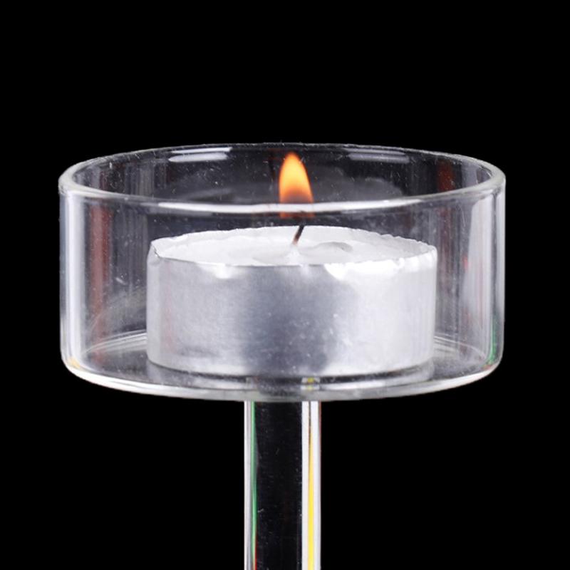 1 Stück Kristallglas Kerzenhalter Set Teelicht Kerzenhalter Heimdeko Hochzeit Tischmittelstücke Halter Esstischdekoration