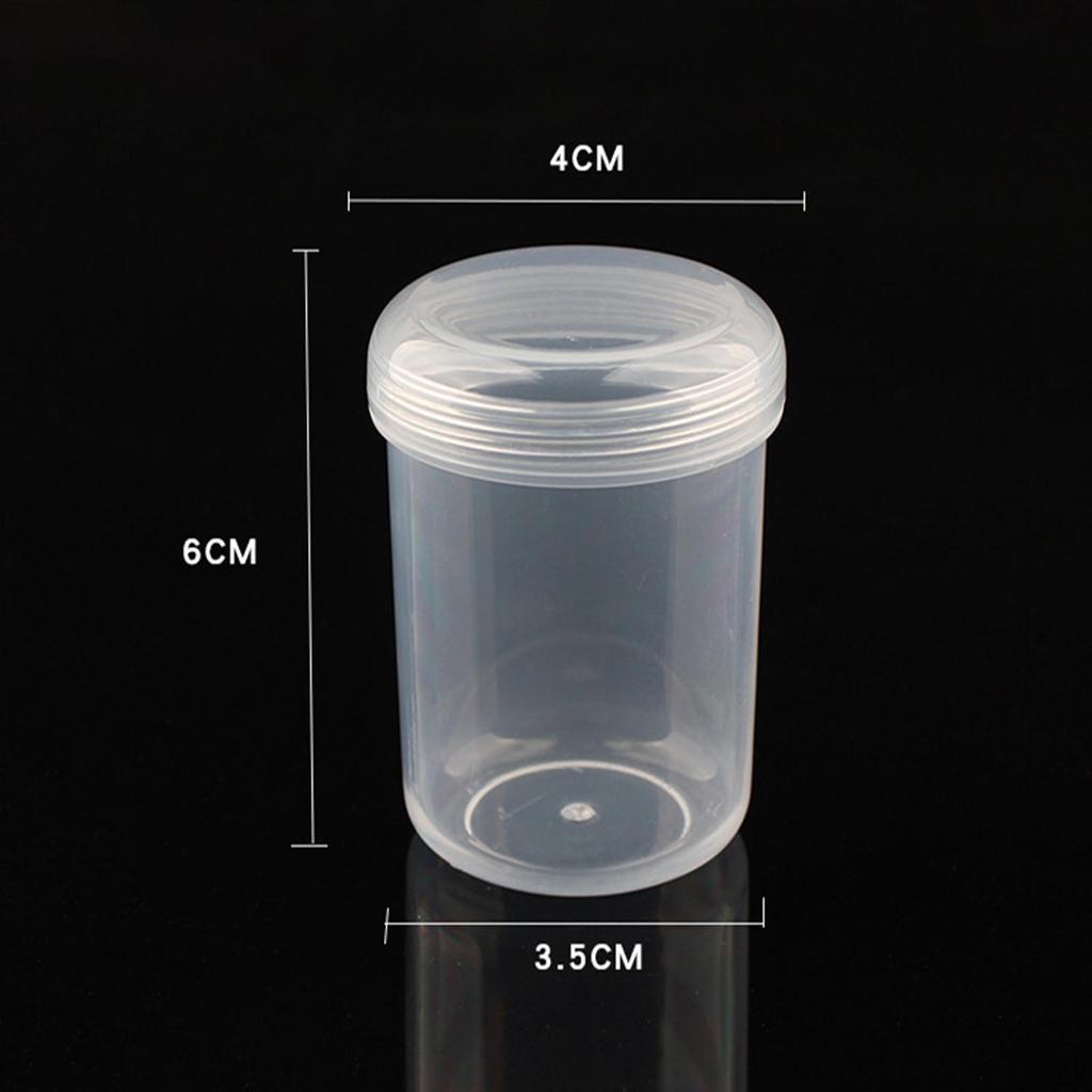 Clear Seasoning Box, Pill Container Condiment Jar Bottle Set Organizer for Traveling,