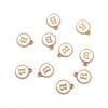 10Pcs Metal Enamel English Letters Charms Pendant For DIY Jewelry Making Necklace Bracelet Accessories