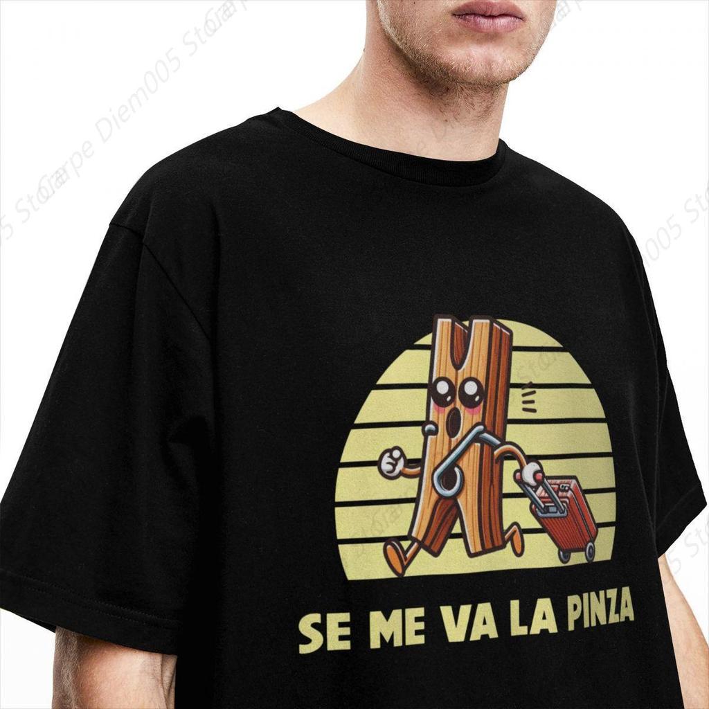 T-Shirt Se Me Va La Pinza Pure Cotton T Shirts Fashion Tshirt for Man Y2K Funny Design Short Sleeve Tees