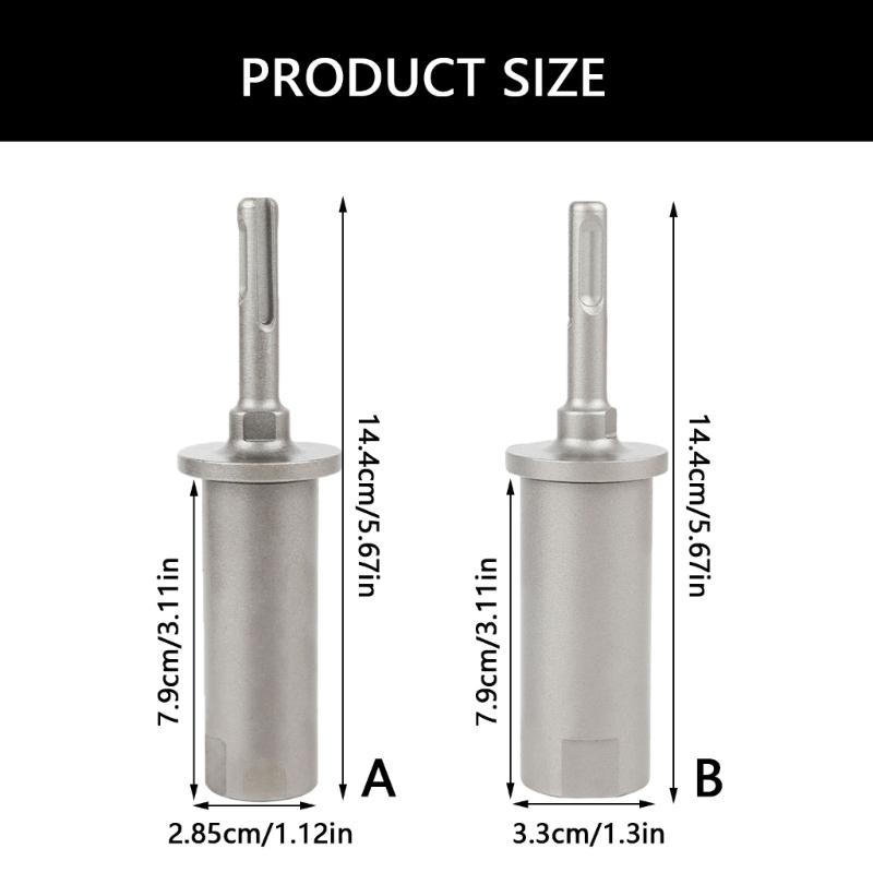 Professional Plus Ground Rod Rotary Hammer Driver Bit for Rebars Piling and Fence Tent Post Installation Removable Tool