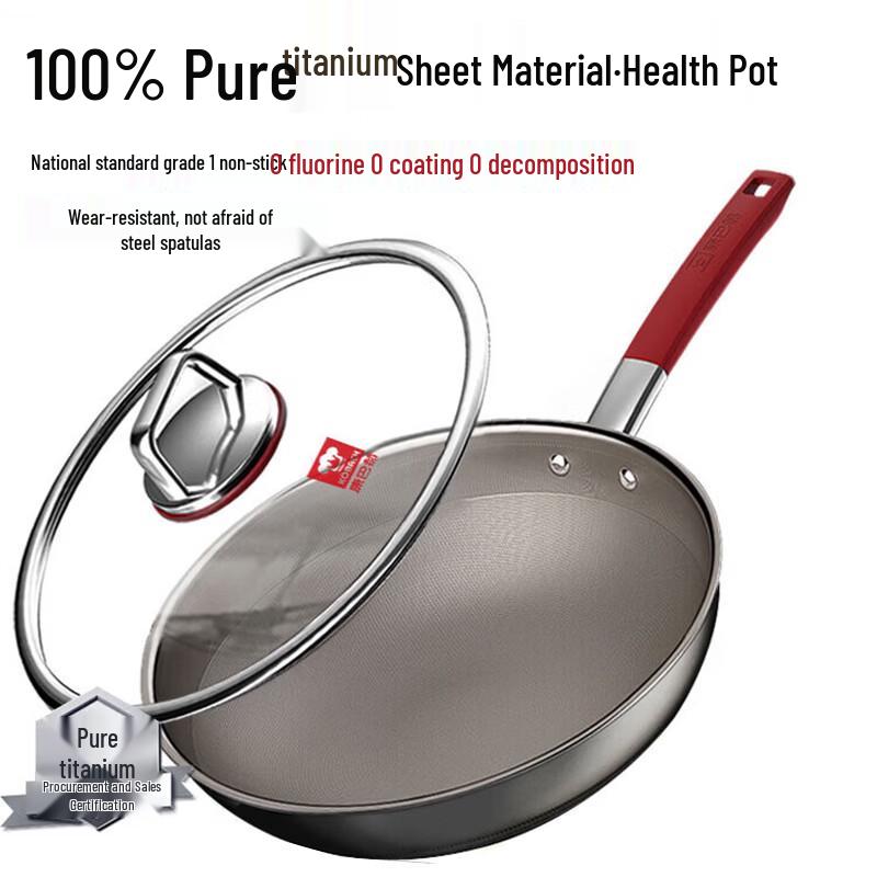 KOBACH Titanium Non-Stick Wok & Fry Pan for All Stovetops