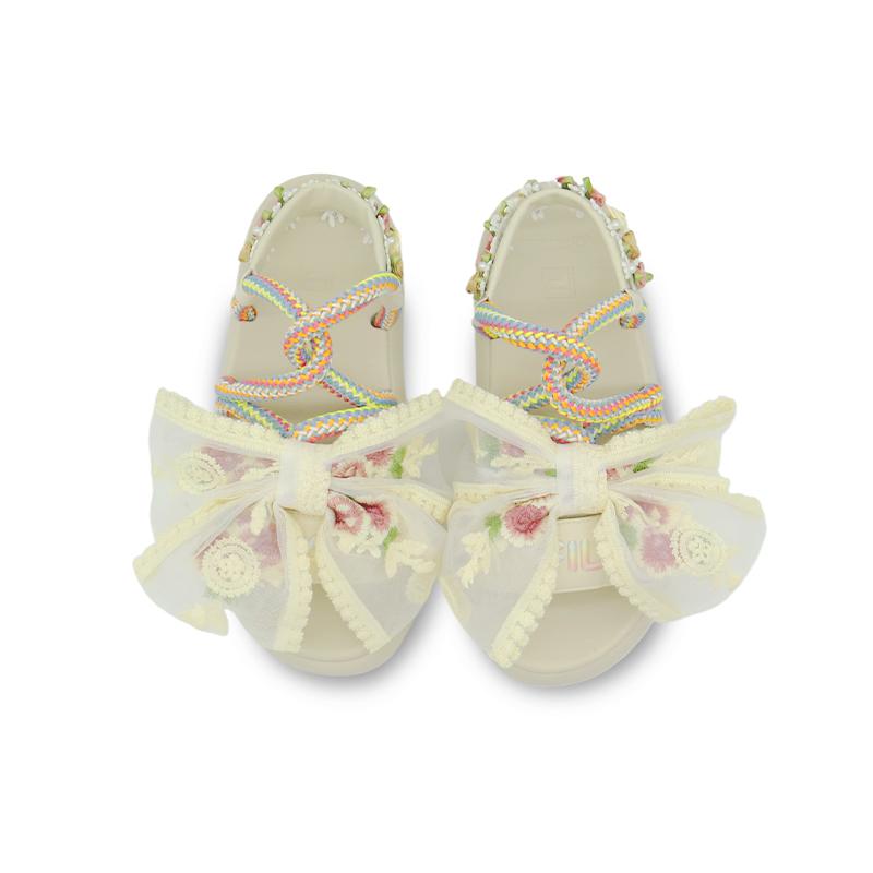 FILA Churro Flower Fairy Beach Sandals Women's Ecru F12W221404FBT(Team306-)