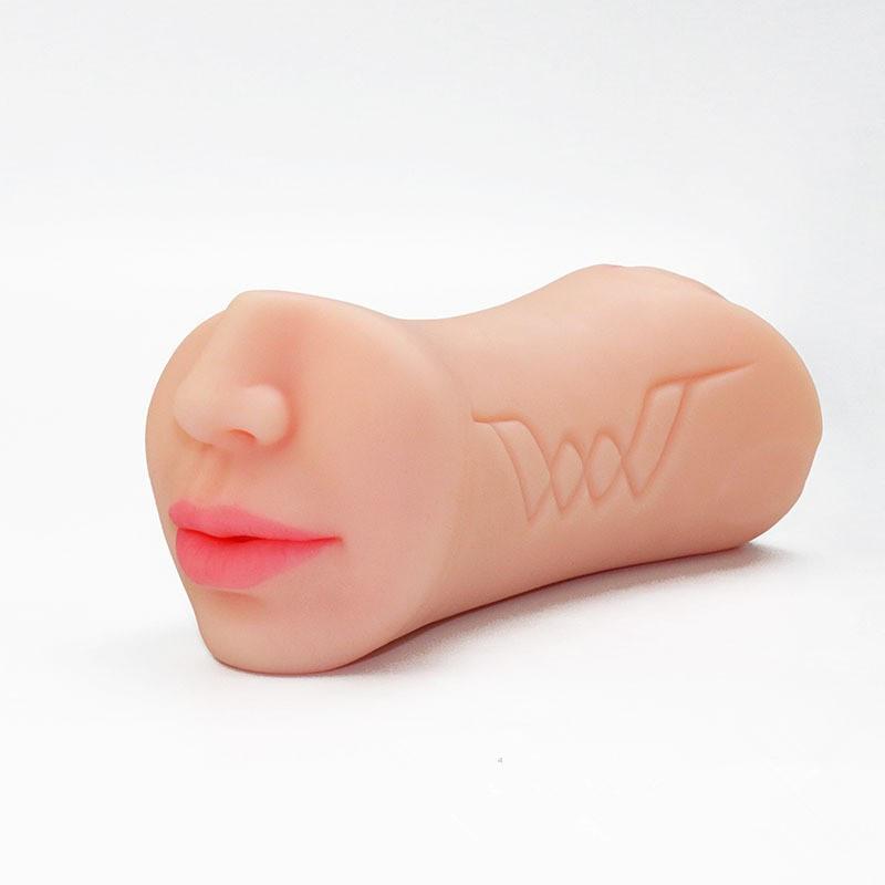 Realistický 3v1 Pánský masturbátor - Oboustranný design s orální, vaginální a anální rukávkou pro realistický pocit