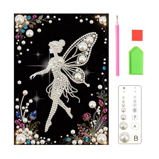 DIY Parel Schilderen Kit 3D Kunstparel Ambacht Bloemen Fee Balerina Ontwerpen Muurkunst Ambachtskit voor Volwassenen Huis Woonkamer Slaapkamer Decoratie