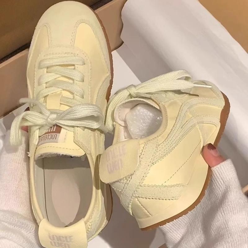 

Женская обувь с мягкой подошвой в стиле ретро Agan De Train, новая летняя, повседневная, спортивная, на плоской подошве, универсальная обувь с белой резиновой подошвой 40