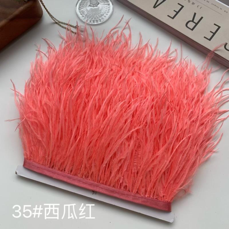 Ostrich Hair Cloth Edge 10-15Cm Clothing Accessories Diy Skirt Decoration Dress Neckline Cuffs Feathers