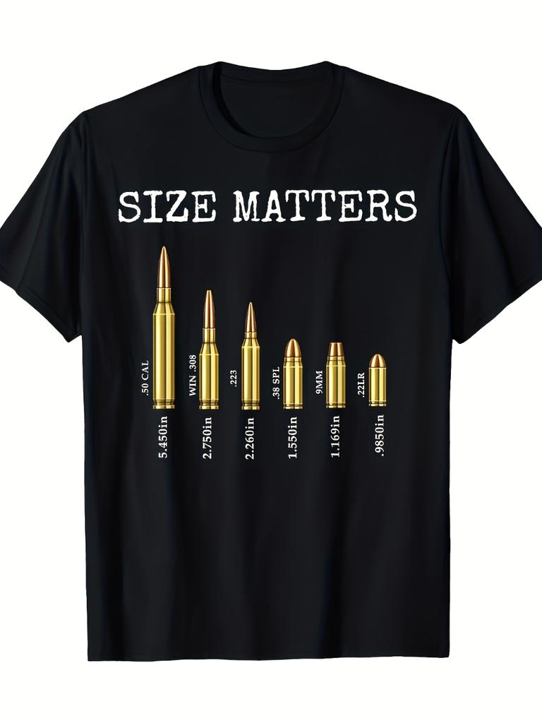 UnisexS Heavyweight Gun Ammo Graphic Tee Features Caliber Bullet Design Fit Casual Shirt Unisexs Tshirts for Summer Unisex