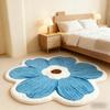 Flower Pattern Bedroom Decor Plush Carpet Fluffy Soft Carpets for Living Room Thick Washable Lounge Floor Mat Home Anti-slip Rug