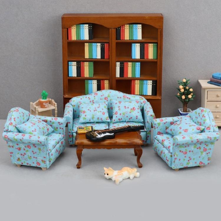 Miniature Double Sofa Armchair Model for 1/12 Dollhouses Accessories Enhancing Miniature Living Room And Bedroom Decors