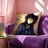 MALICE MIZER Square DoubleSided printed Pillow Case Bedroom Bedside Pillow Sofa Cushion Cover