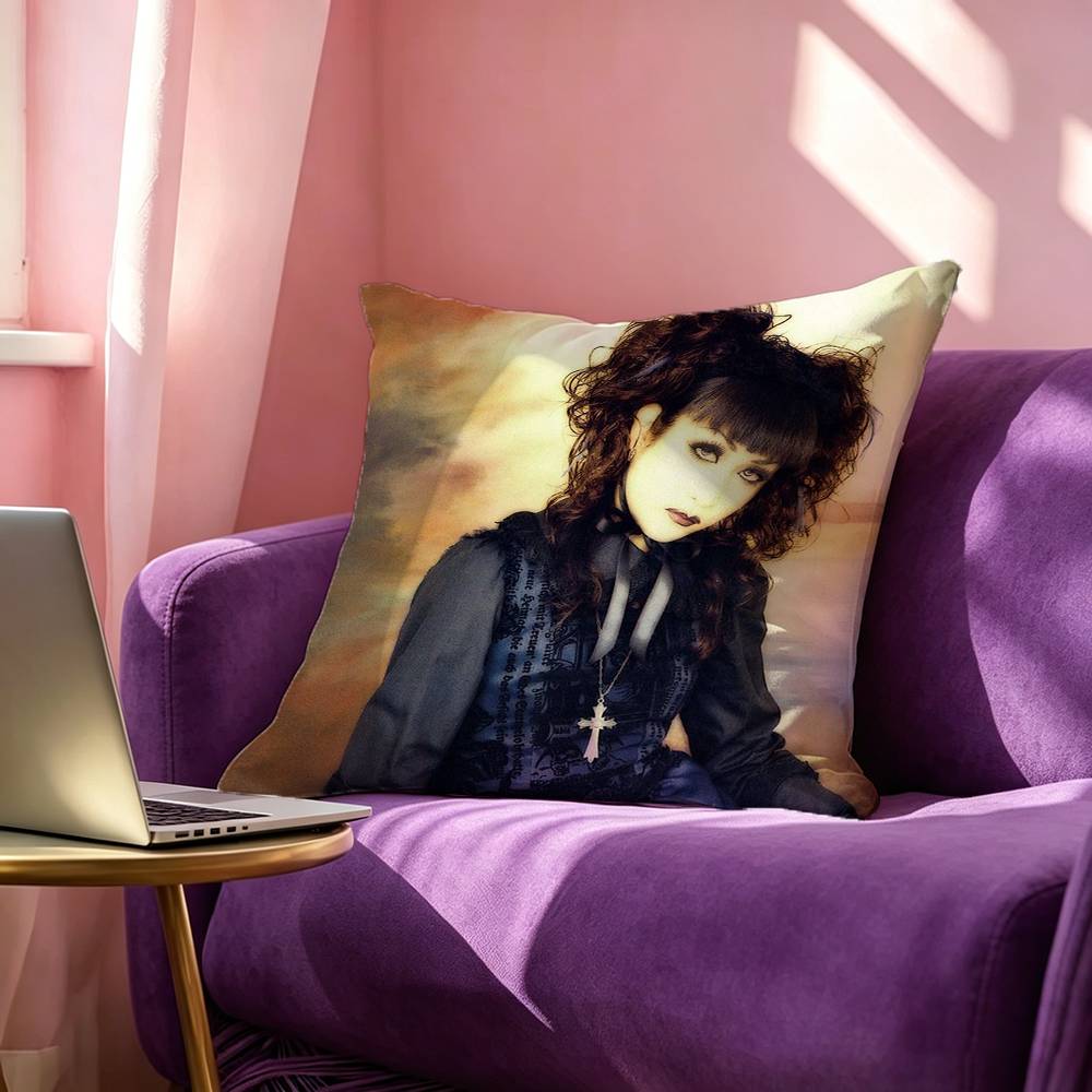 MALICE MIZER Square DoubleSided printed Pillow Case Bedroom Bedside Pillow Sofa Cushion Cover