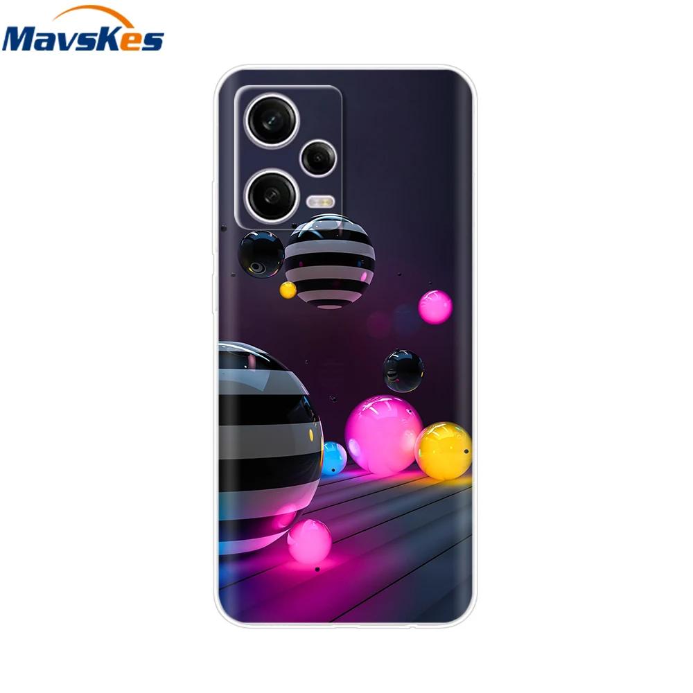 For Redmi Note 12 Pro Case Note12 Pro Cover Printed Silicone Phone Cover for Coque Xiaomi Redmi Note 12 Pro 5G Phone Case Funda