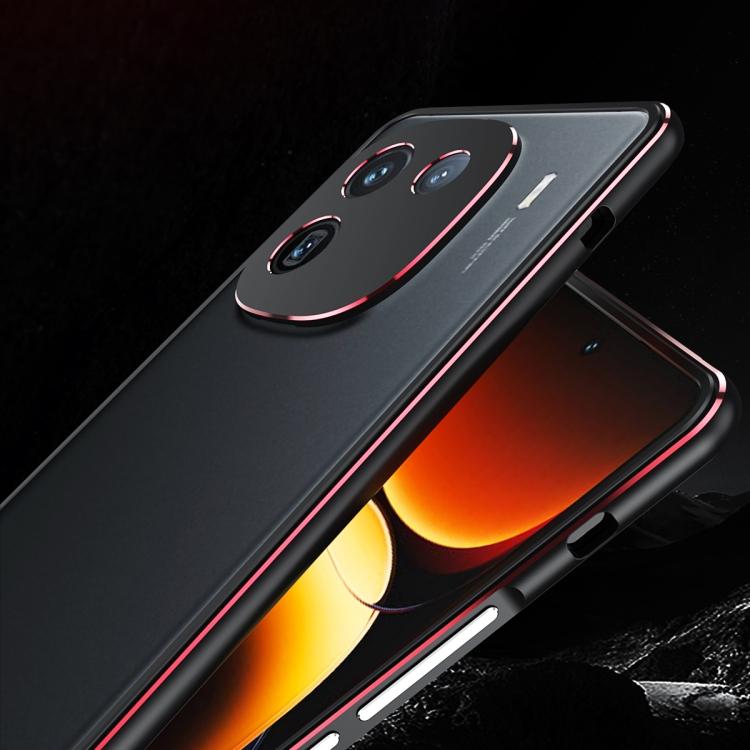 2024 for VIVO IQOO 12 Pro Case, Aurora Series Lens Protector Metal Frame Shockproof Protective Case Mobile Phone Case