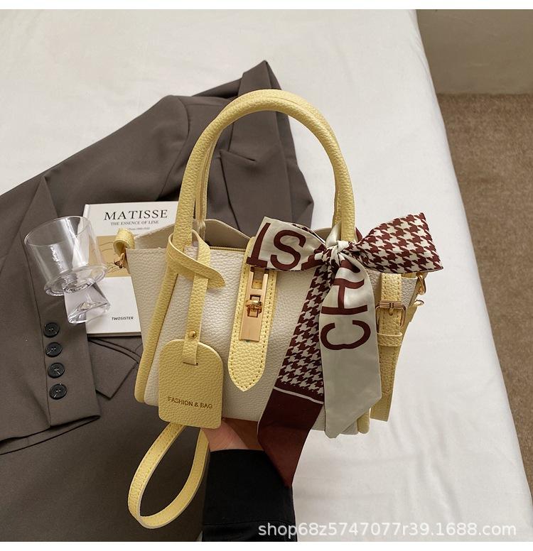 

Niche bag women s 2025 new trend high-end vegetable basket bag women s commuter messenger bag portable bucket bag жёлтый