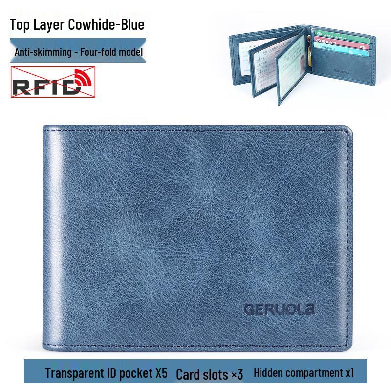 GERUOLA Genuine Leather RFID Driver s License Holder