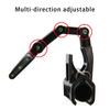Bridge Raft Fishing Rod Holder, 360 Degree Rotations Adjustable Fishing Rod Rack Large Clamp Foldable Fishing Rod Holder