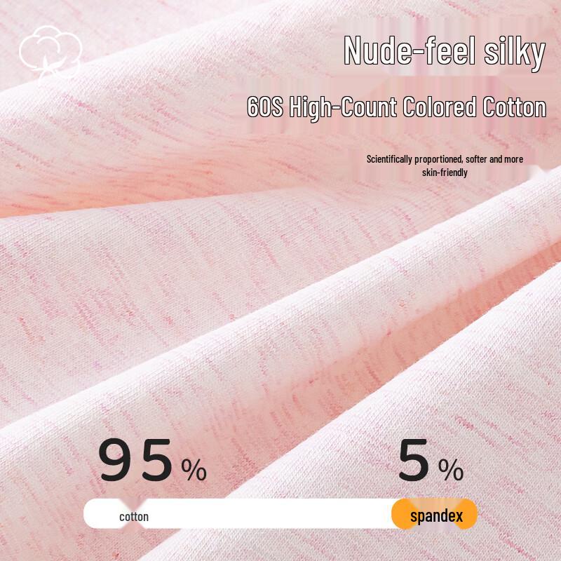 MiiOW Girls' Pure Cotton Antibacterial Boxer Briefs 4-Pack