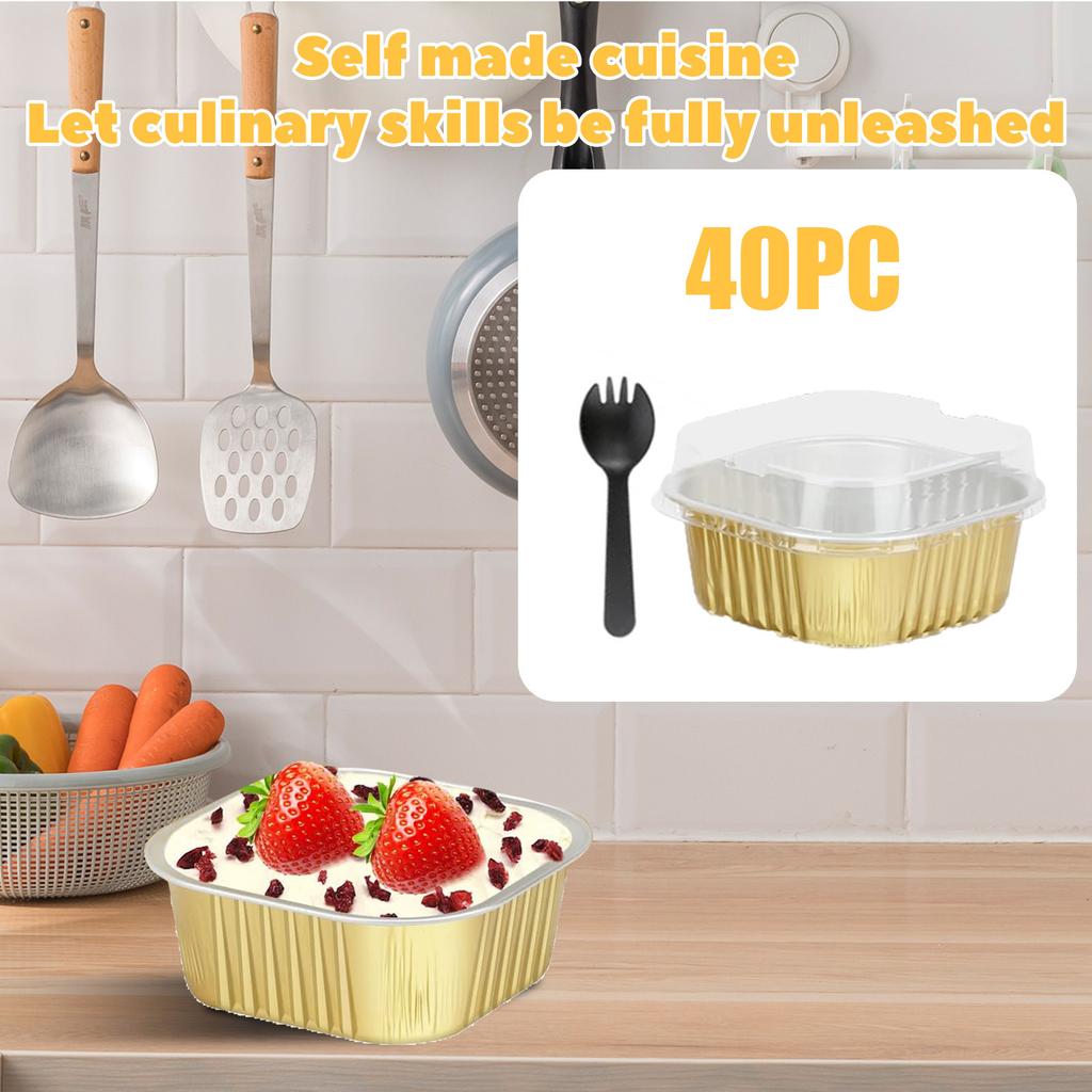 Tiramisu Chocolate Packaging Tin Foil Cake Tin Foil Baking Mold Tin Foil Cup