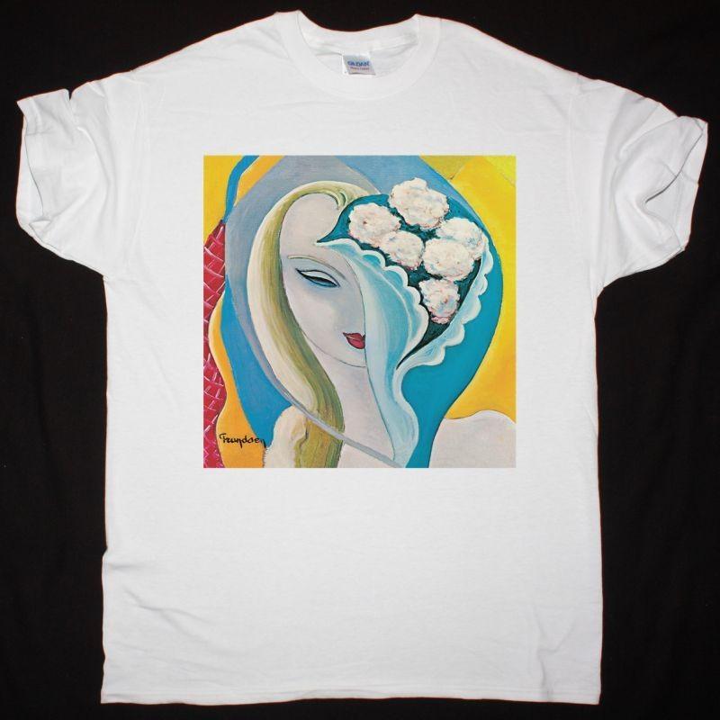 Derek and The Dominos Layla White T-Shirt Rock Band Tee S разноцветный