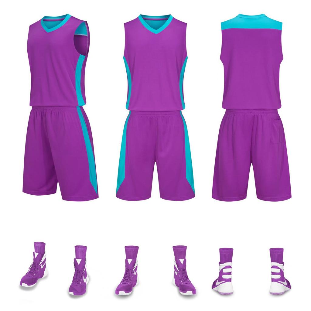 Wholesale basketball jersey set Customized children's jersey Training vest Student basketball sports game jersey Breathable