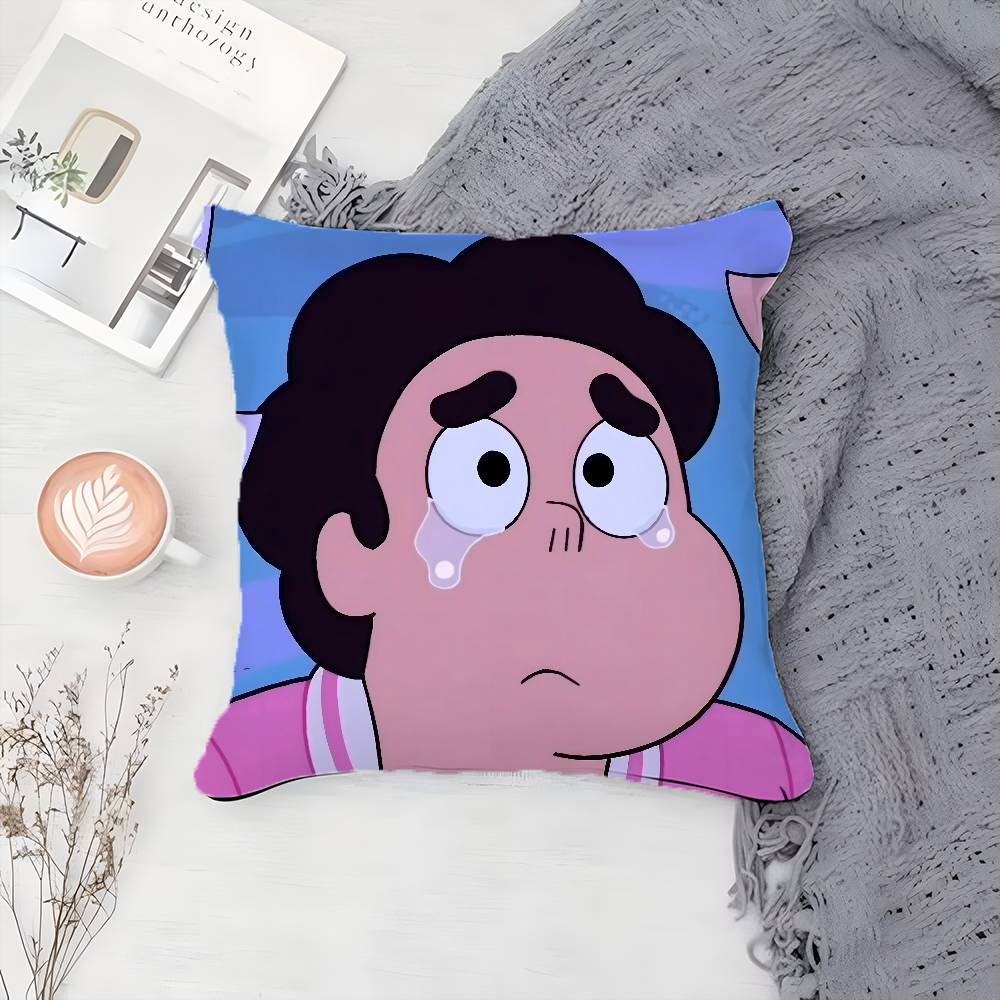 Cartoon Cool Character S-Steven Universe-MT Pillow Case Printing Pillowcase Living Room Sofa Cushion Cover Bedroom Room Decor