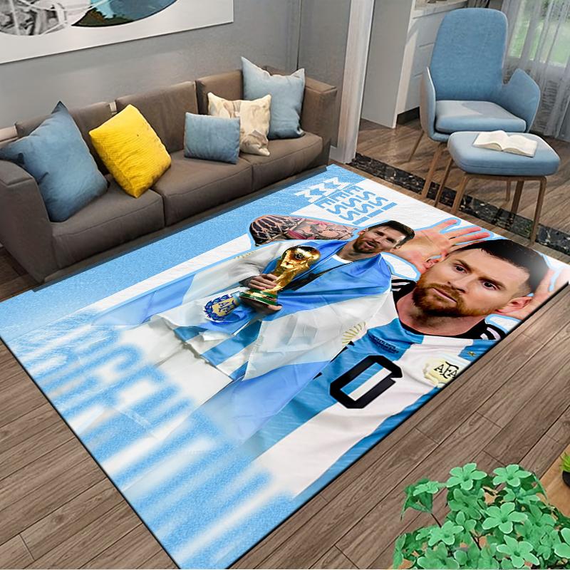 Argentine Champion carpet Designed floor mat, suitable as a non-slip mat for the living room or bedroom sofa