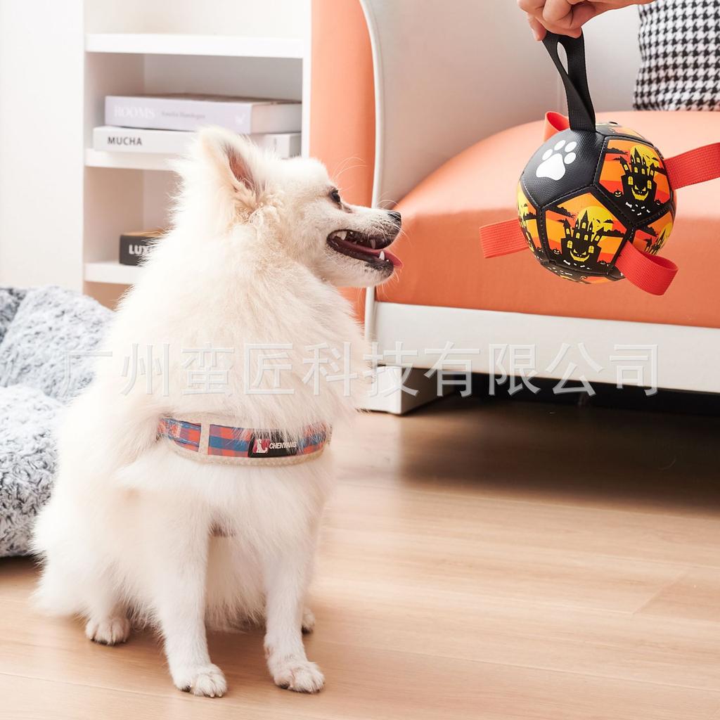 Dog Toy Ball Dog Christmas Halloween Day Training Football Pet Ball Toys Pet Supplies