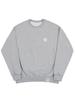 GRAVER [Unisex] Small Daisy Flower Logo Smile Sweatshirt_Gray