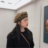 Beret Print Leopard Hat For Women Men Winter Fall Warm And Retro Stylish