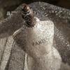 Irregular Hollow-out Glitter Mesh Fabric DIY Sewing Gilded Yarn Texture Lace Mesh Material Designer Creative Decoration Cloth