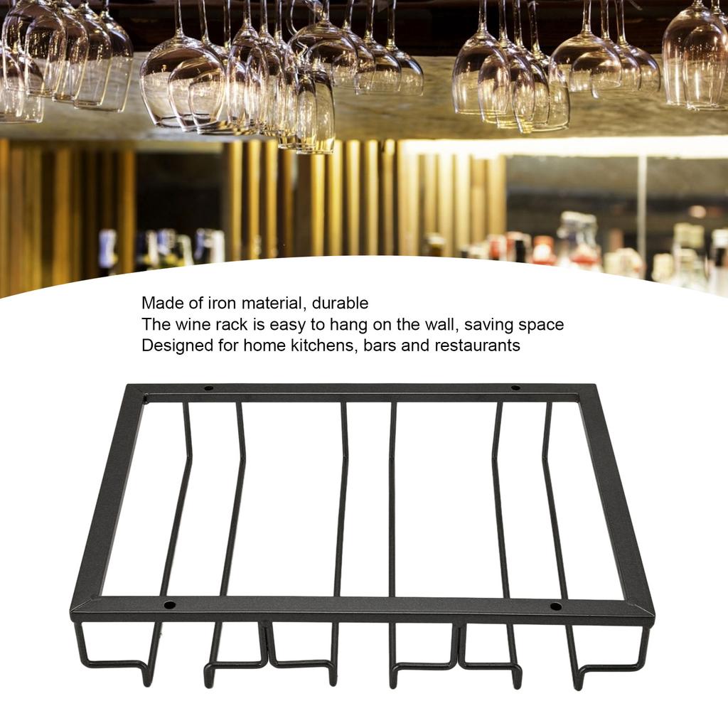 Iron Art Upside Down Wine Glass Holder European   Hanging Wine Glass Rack Under Cabinet