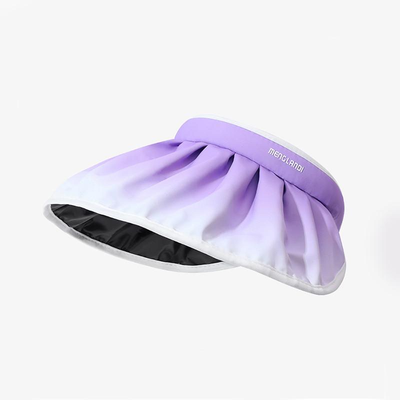 

Trendy Upf50+ New Black Jelly Top Hat With Gradient Color For Spring/summer Gradient Purple