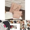 Elegant 3pcs Women Set Shoulder Bag Fashion Handbag Messenger Satchel Tote Purse Bag