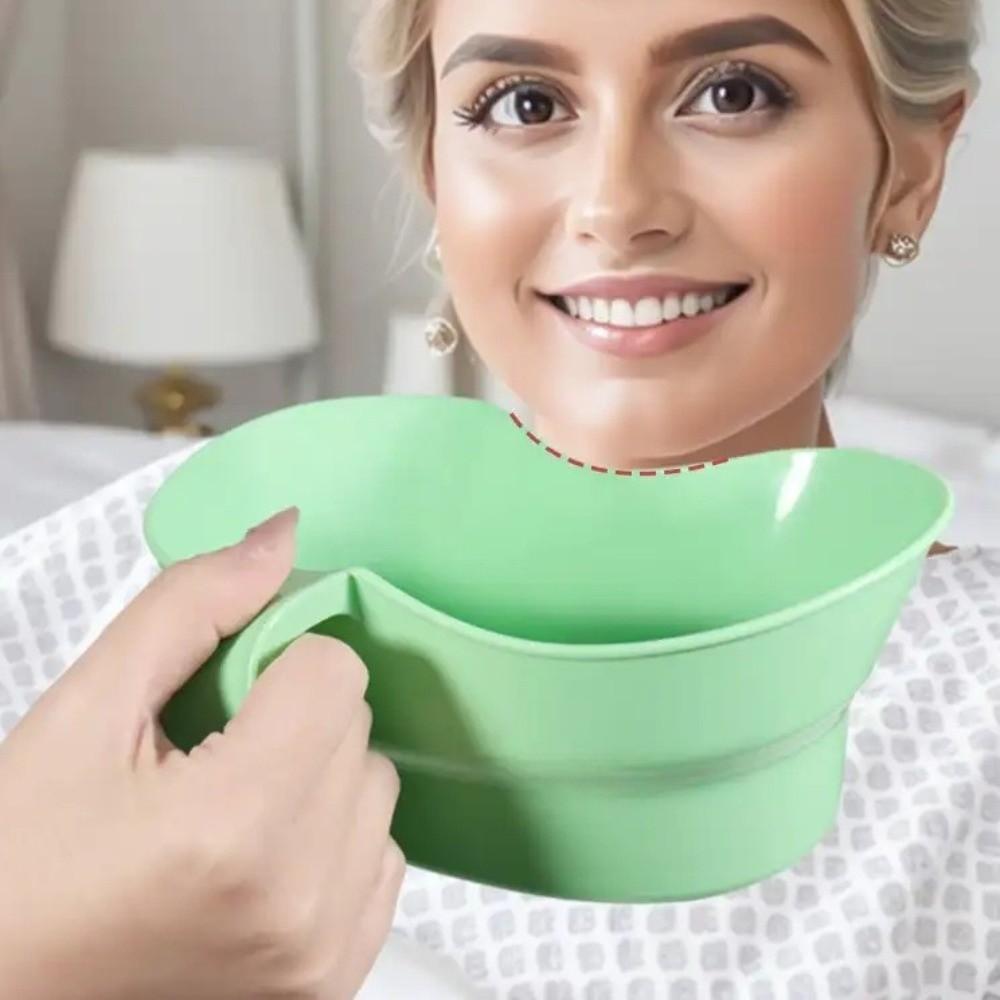 Plastic Vomit Basin Cup with Handle Spitting Cup Creative Emesis Basin Elderly Person