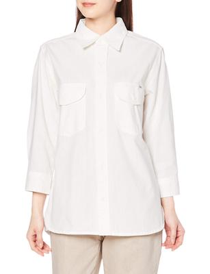 Lee Shirt LCS43004 White L Button-Down Women's