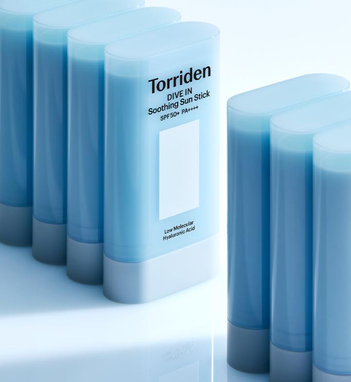 TORRIDEN DIVE-IN Zklidňující sluneční tyčinka s hydratací SPF50+ PA++++ | Hydratační a přenosný korejský opalovací krém – 19g