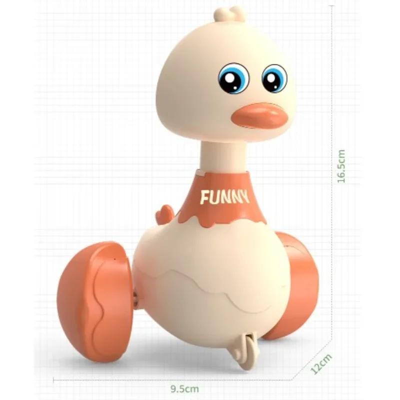 Dessin Animé Balançoire Canard Jaune Jouets Éducatifs Puzzle pour la Petite Enfance pour Enfants Voiture Interactive Accessoires de Photographie de Nouveau-né Jouets