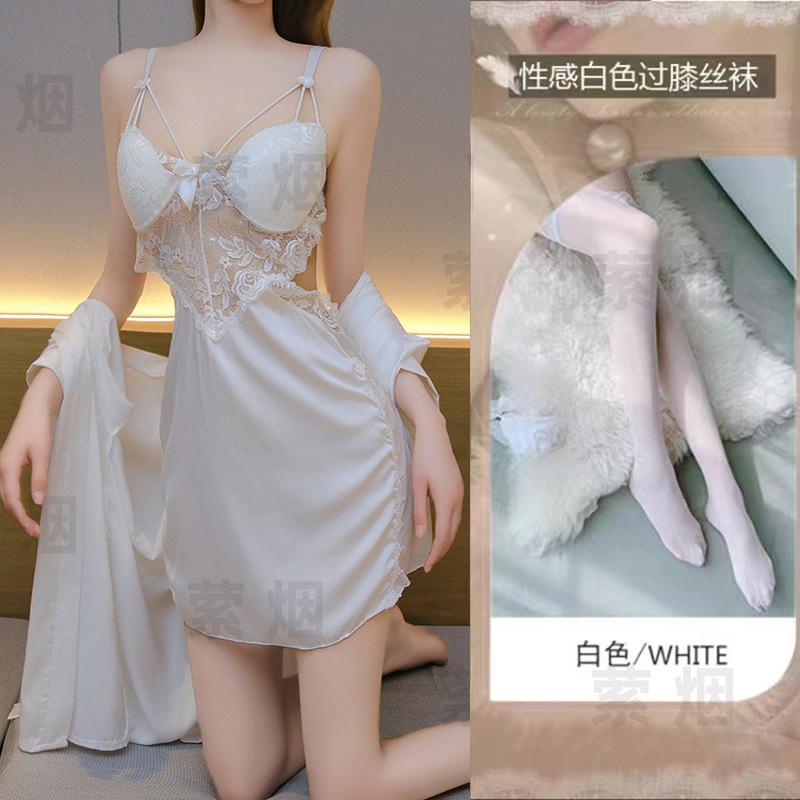 Sexy lingerie sexy lace section uniform seduction perspective passion pure lust nightdress suit