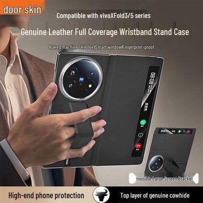 Pi Pi Ke Leder Armband Ständer Handyhülle für vivo X Fold5