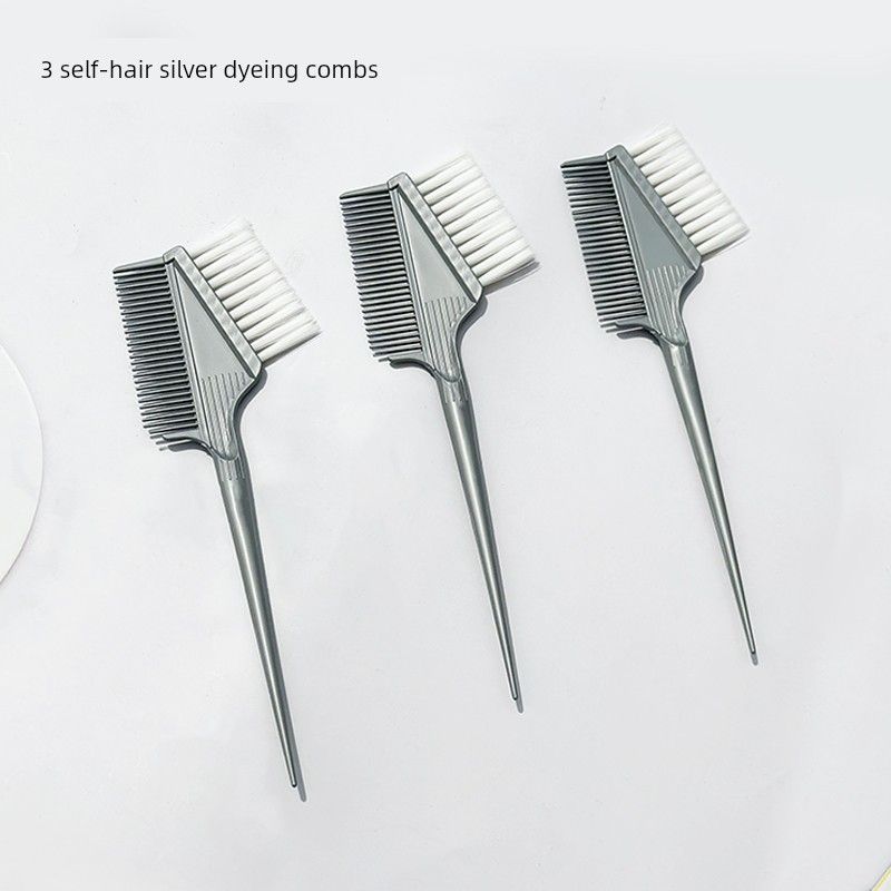 Hair Dyeing Tool Set for Home Use, Including Cape, Hair Dye Bowl, Comb, Soft Bristle Brush, Ear Covers, Professional Hairdressing Supplies